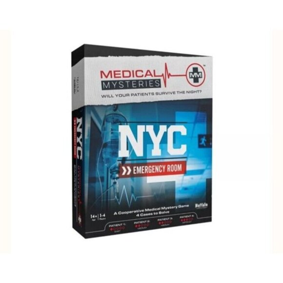 Medical Mysteries NYC Emergency Room Board Game  Cooperative Gameplay With 4 Cas - Picture 1 of 3
